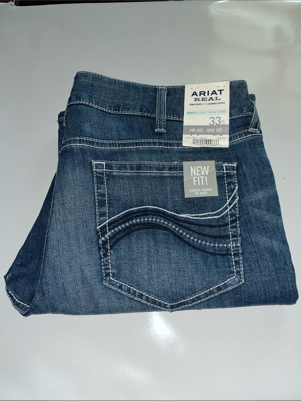 Ariat Real Denim Arrow Mid Rise Bootcut NWT Size 33s - Picture 3 of 16